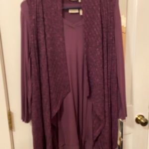 Tunic top with matching vest